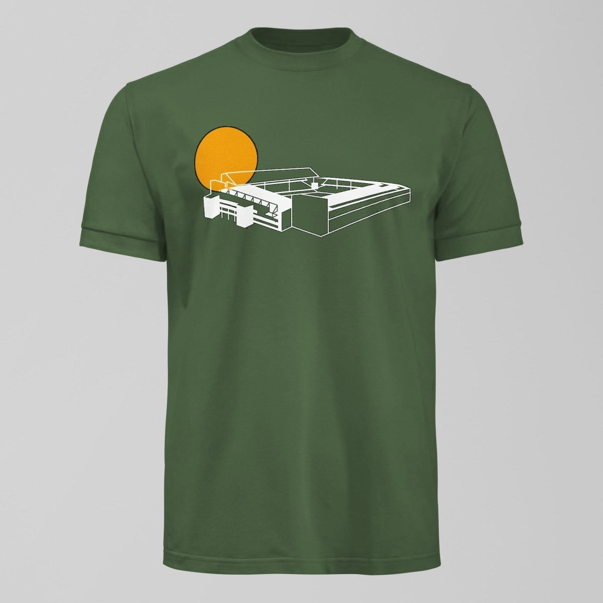 Goodison Park Sunset T-Shirt in Green by Forever Everton
