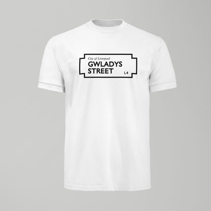 Gwladys Street Sign - Everton Tshirt - Forever Everton