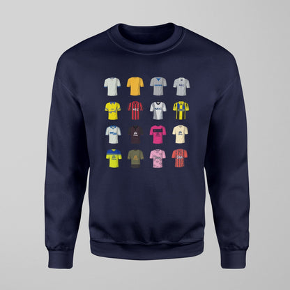 History of Everton Away Shirts Jumper - Forever Everton