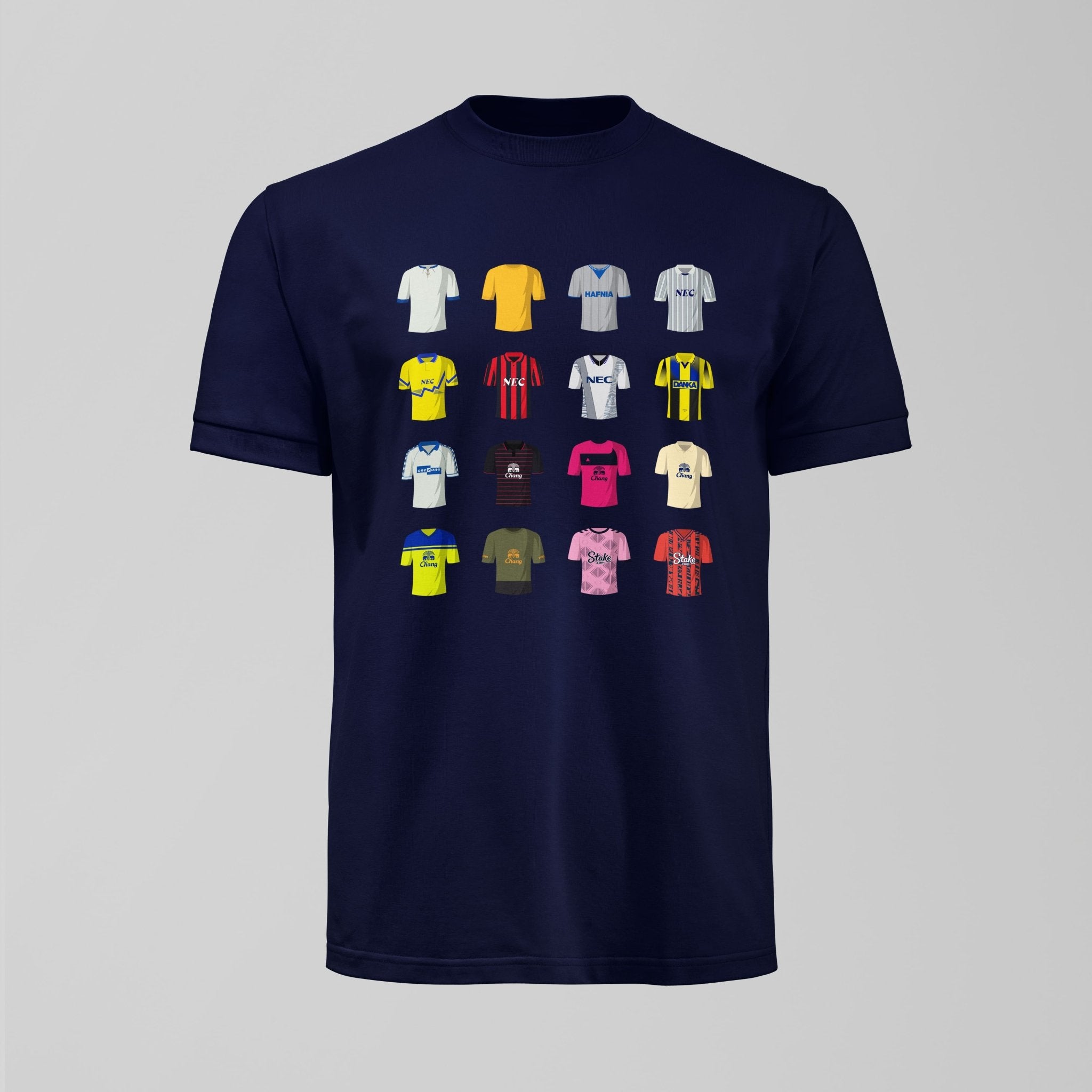 History of Everton Away Shirts T-Shirt - Forever Everton