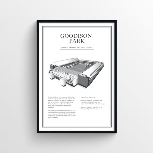 History of Goodison Park - Everton Print - Forever Everton