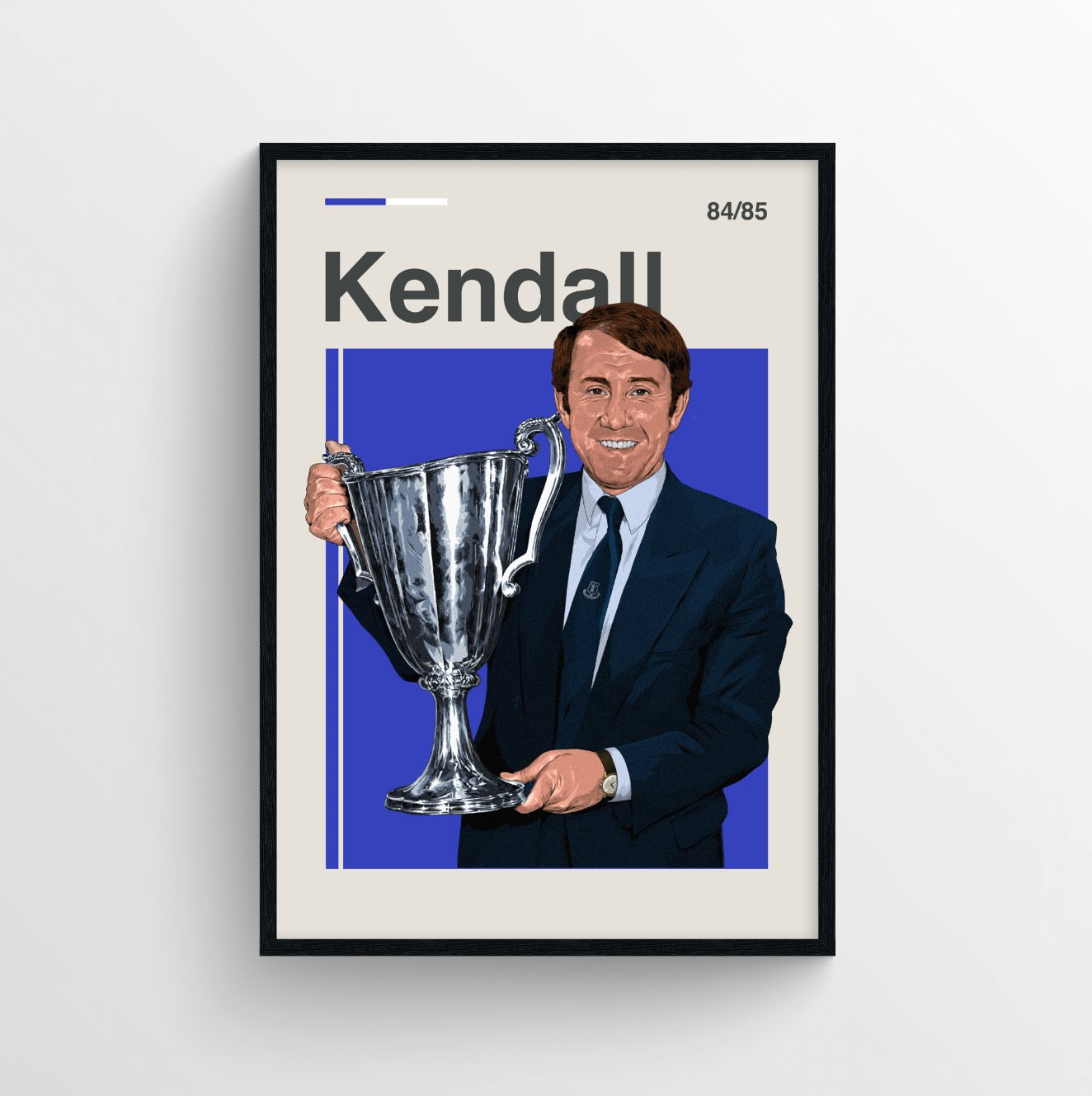 Howard Kendall Everton Print - ECWC Winner - Forever Everton