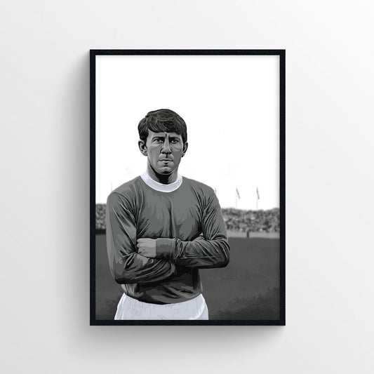 Howard Kendall Everton Print - Playing Days - Forever Everton