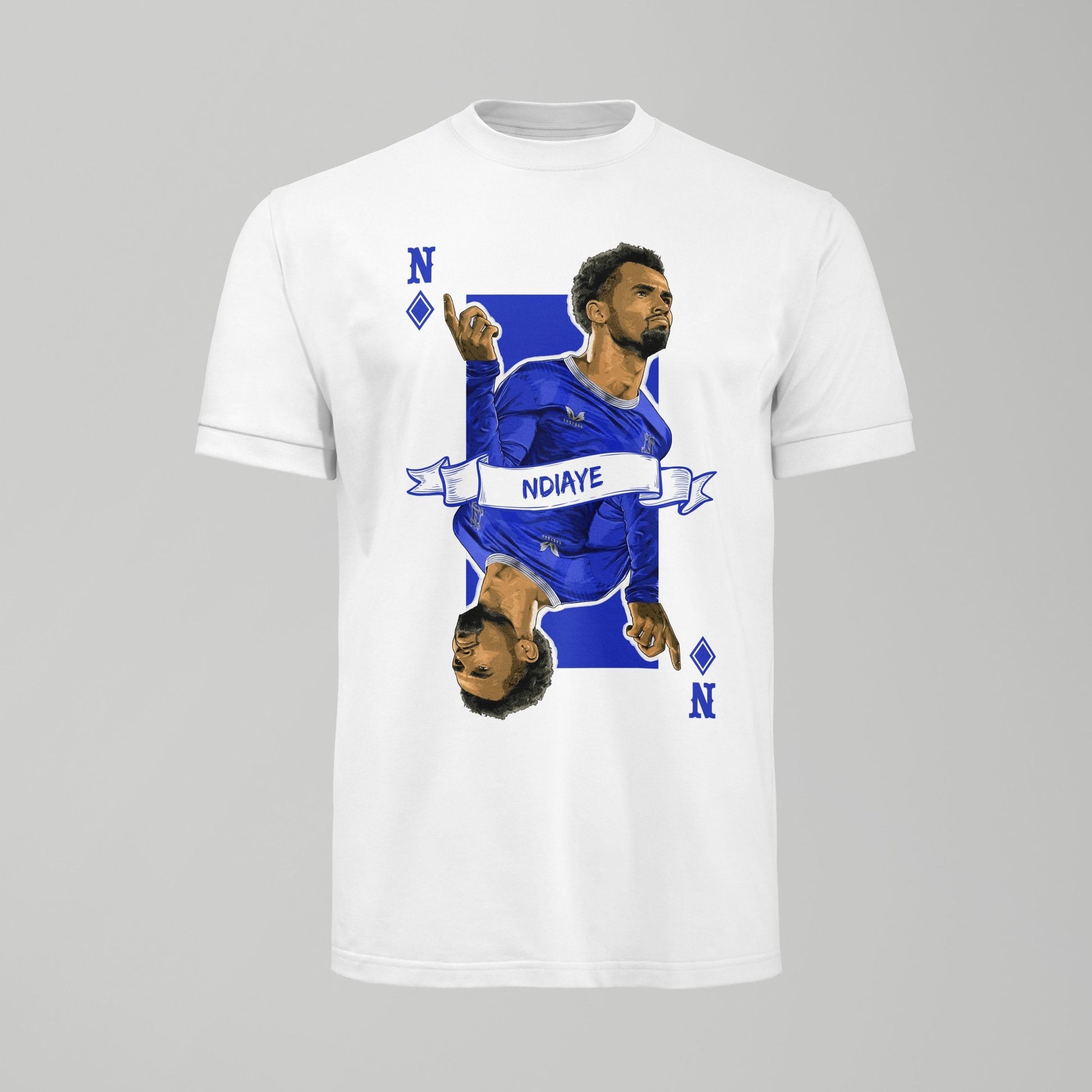 Iliman NDiaye - Everton Playing Card Tshirt - Forever Everton