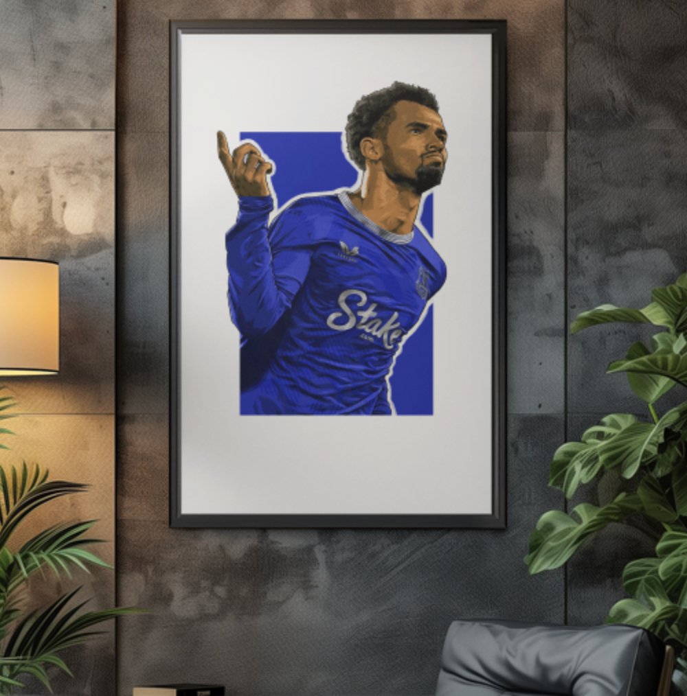 Iliman NDiaye Everton Print - 24/25 Season - Forever Everton