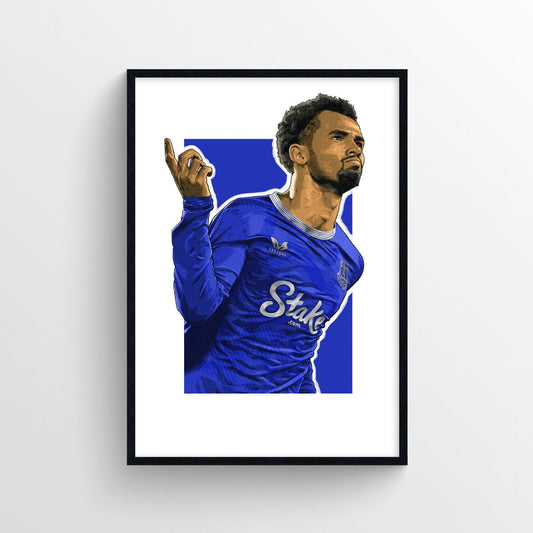 Iliman NDiaye Everton Print - 24/25 Season - Forever Everton