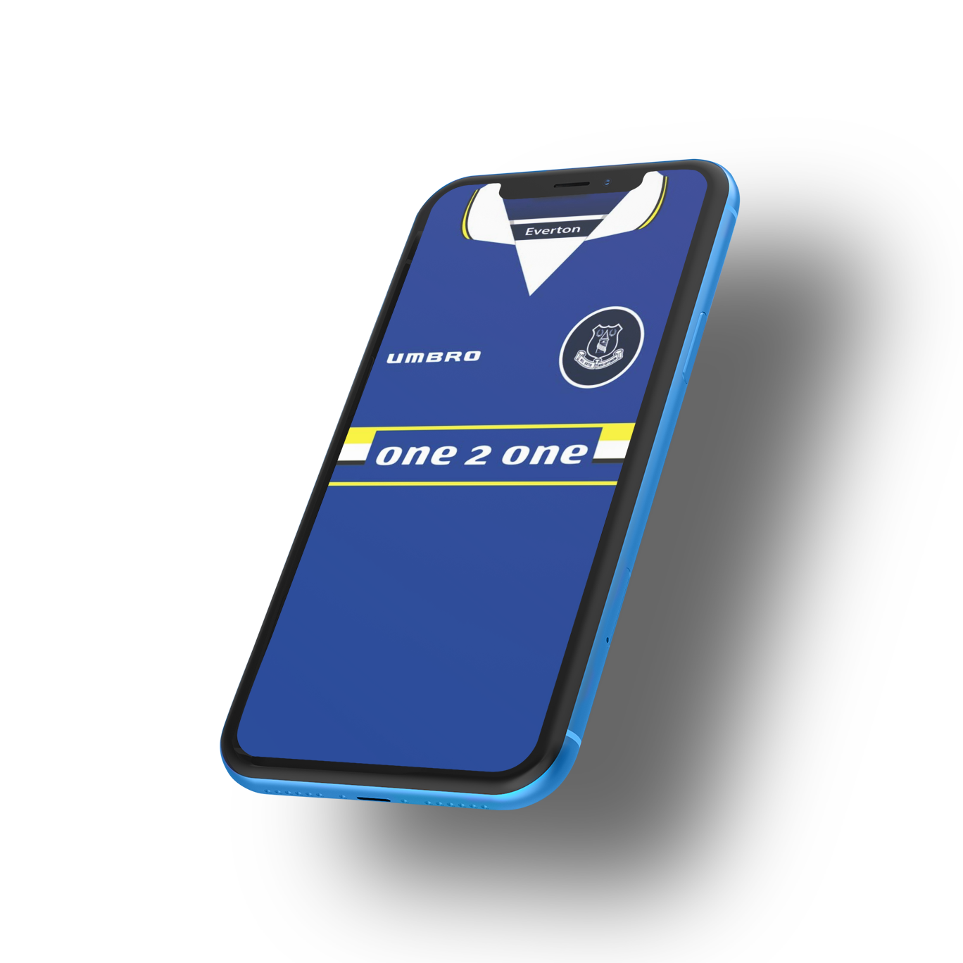 Everton Smartphone Wallpaper - 97/99 Home Shirt - Forever Everton