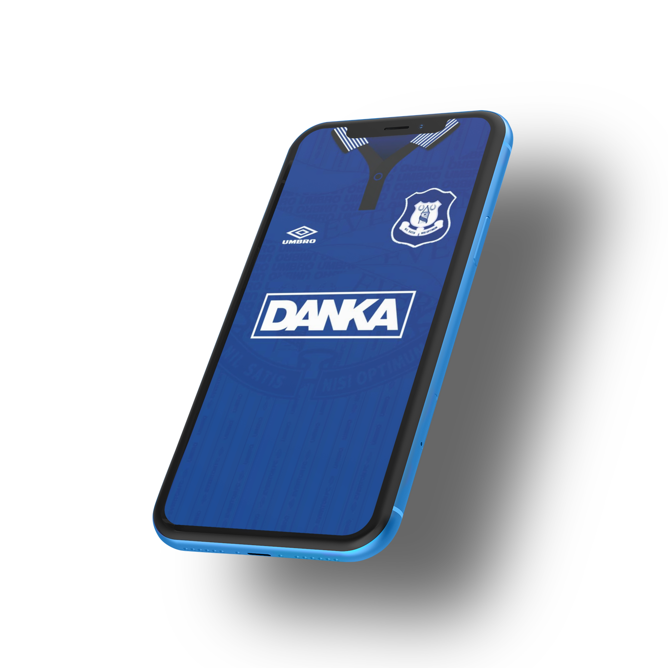 Everton Smartphone Wallpaper - 95/97 Home Shirt - Forever Everton