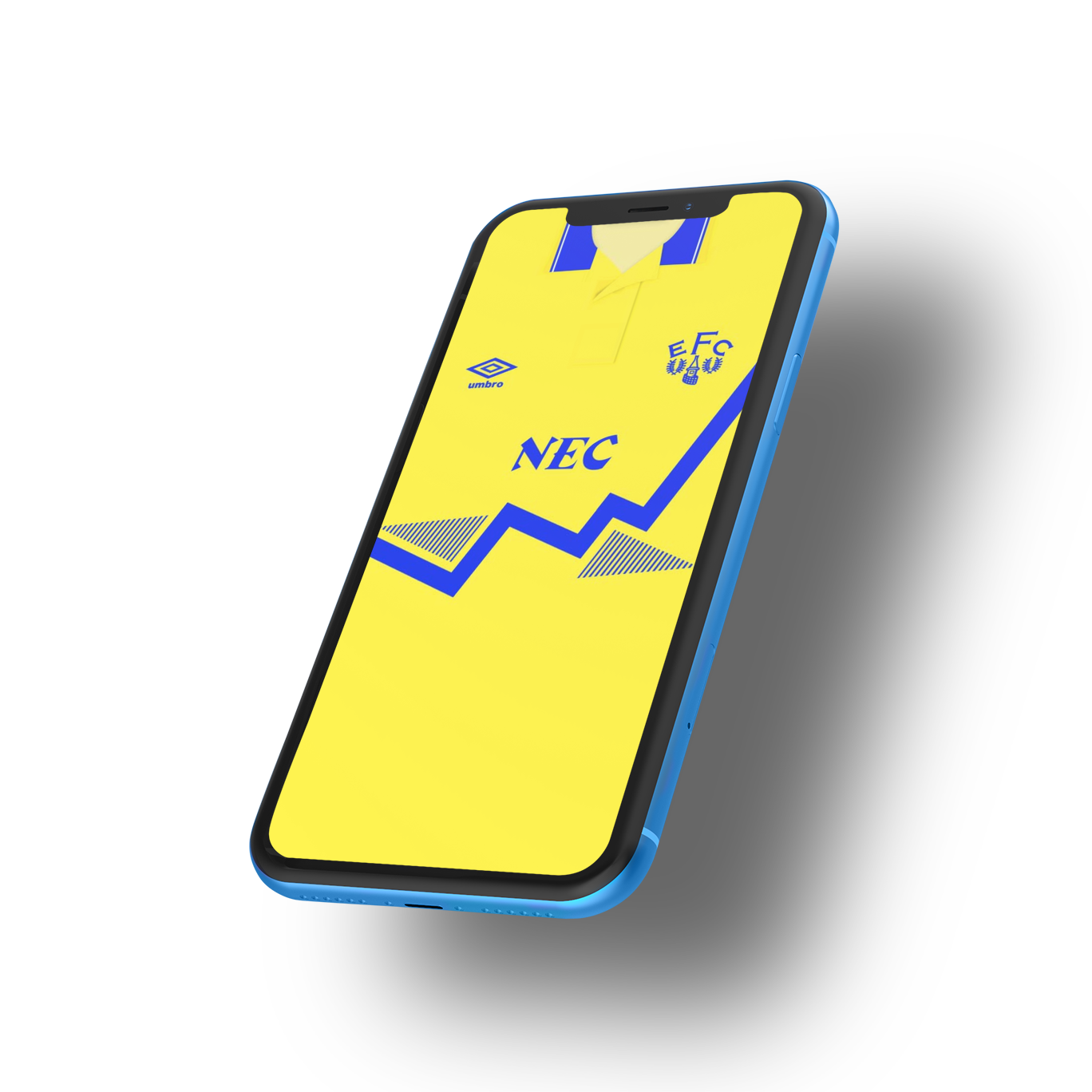 Everton Smartphone Wallpaper - 90/92 Away Shirt - Forever Everton