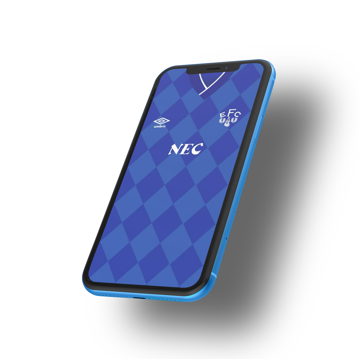 Everton Smartphone Wallpaper - 87/89 Home Shirt - Forever Everton