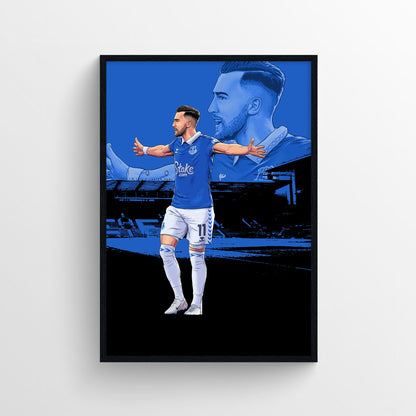 Jack Harrison Everton Print - 23/24 Season - Forever Everton