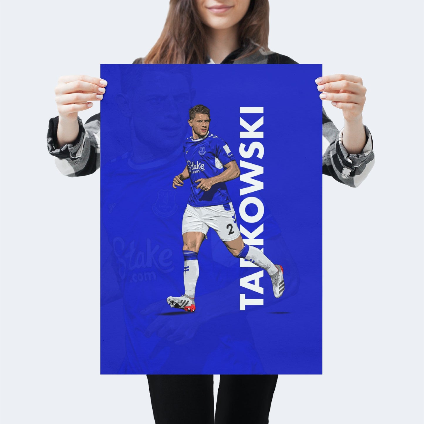 James Tarkowski Everton Print - 22/23 Season First XI - Forever Everton