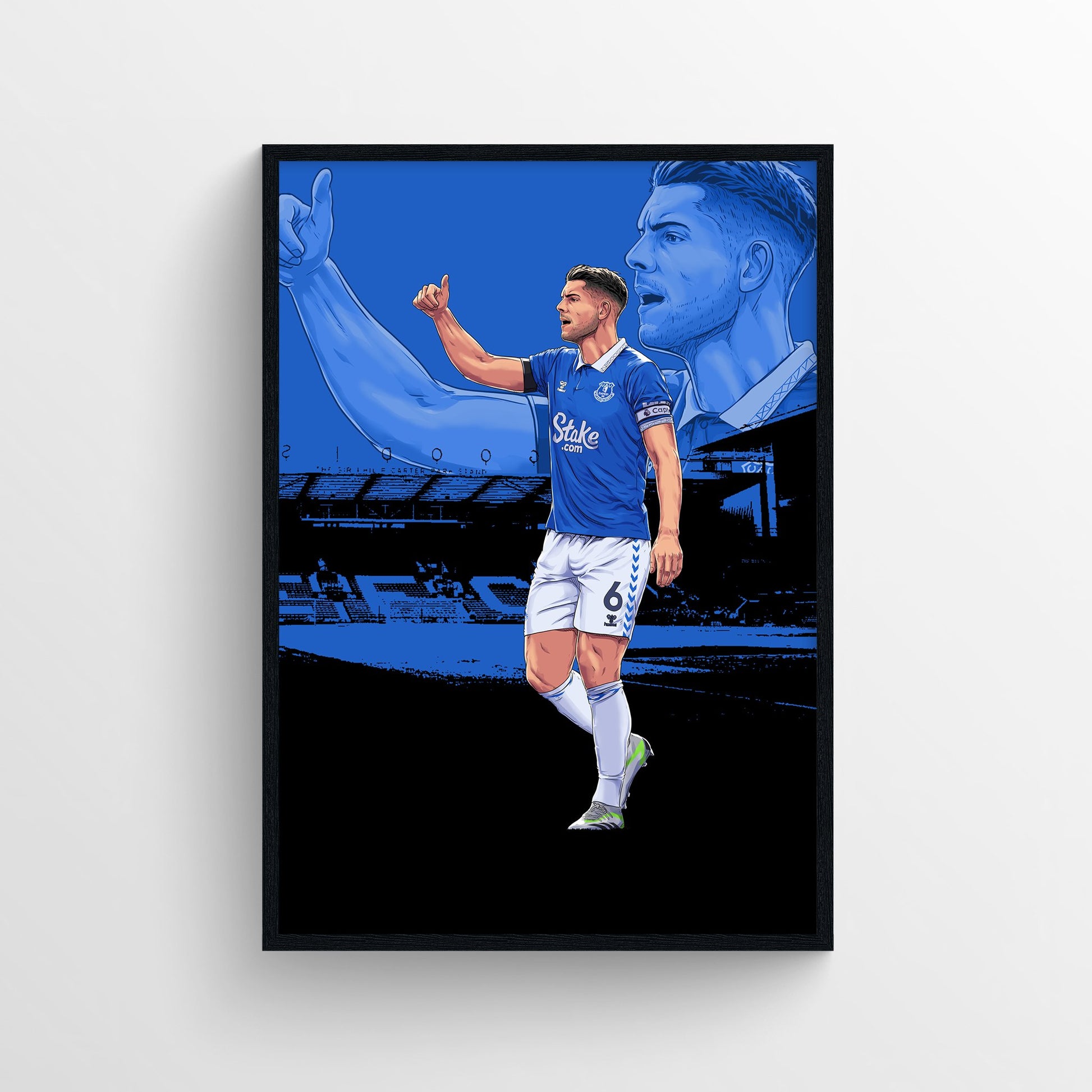 James Tarkowski Everton Print - 23/24 Season - Forever Everton