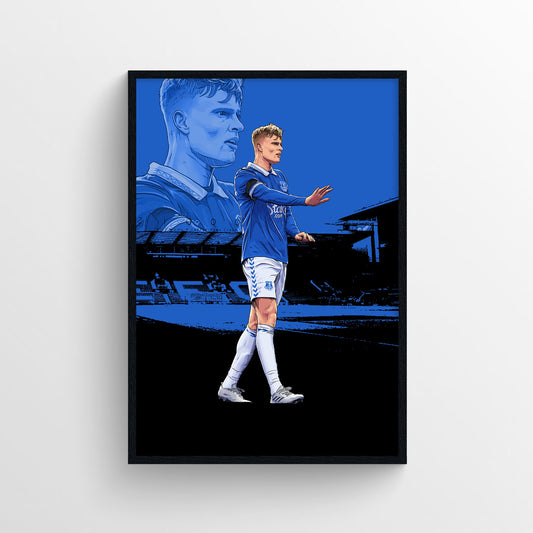 Jarrad Branthwaite Everton Print - 23/24 Season - Forever Everton