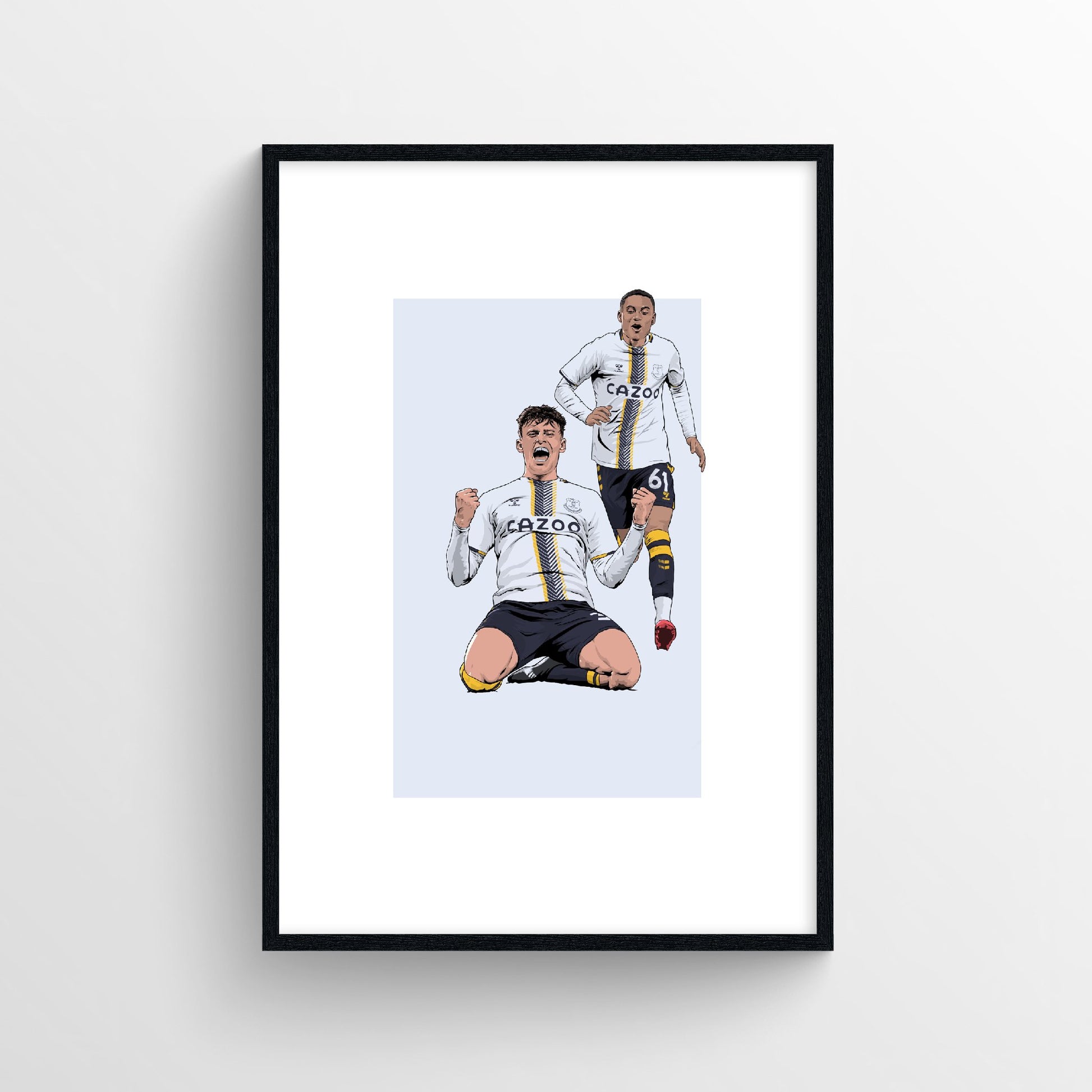 Jarrad Branthwaite Everton Print - First Goal - Forever Everton