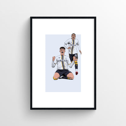 Jarrad Branthwaite Everton Print - First Goal - Forever Everton