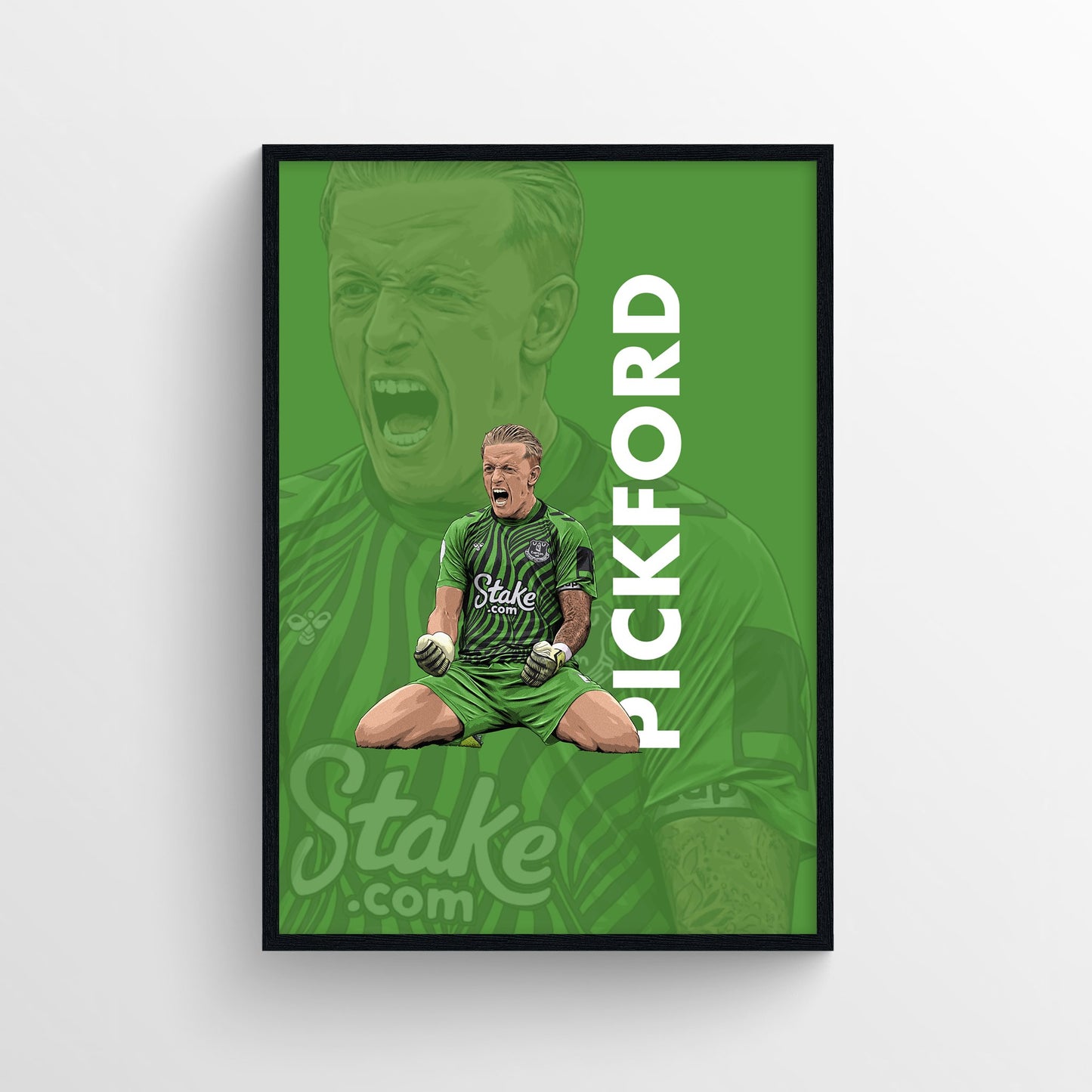 Jordan Pickford Everton Print - 22/23 Season First XI - Forever Everton