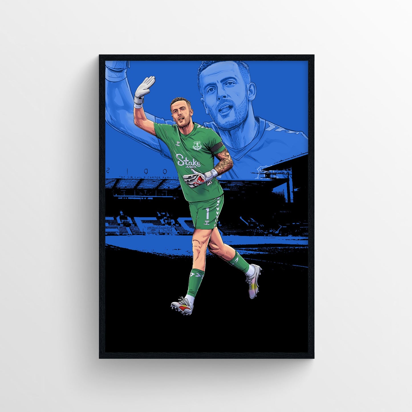 Jordan Pickford Everton Print - 23/24 Season - Forever Everton