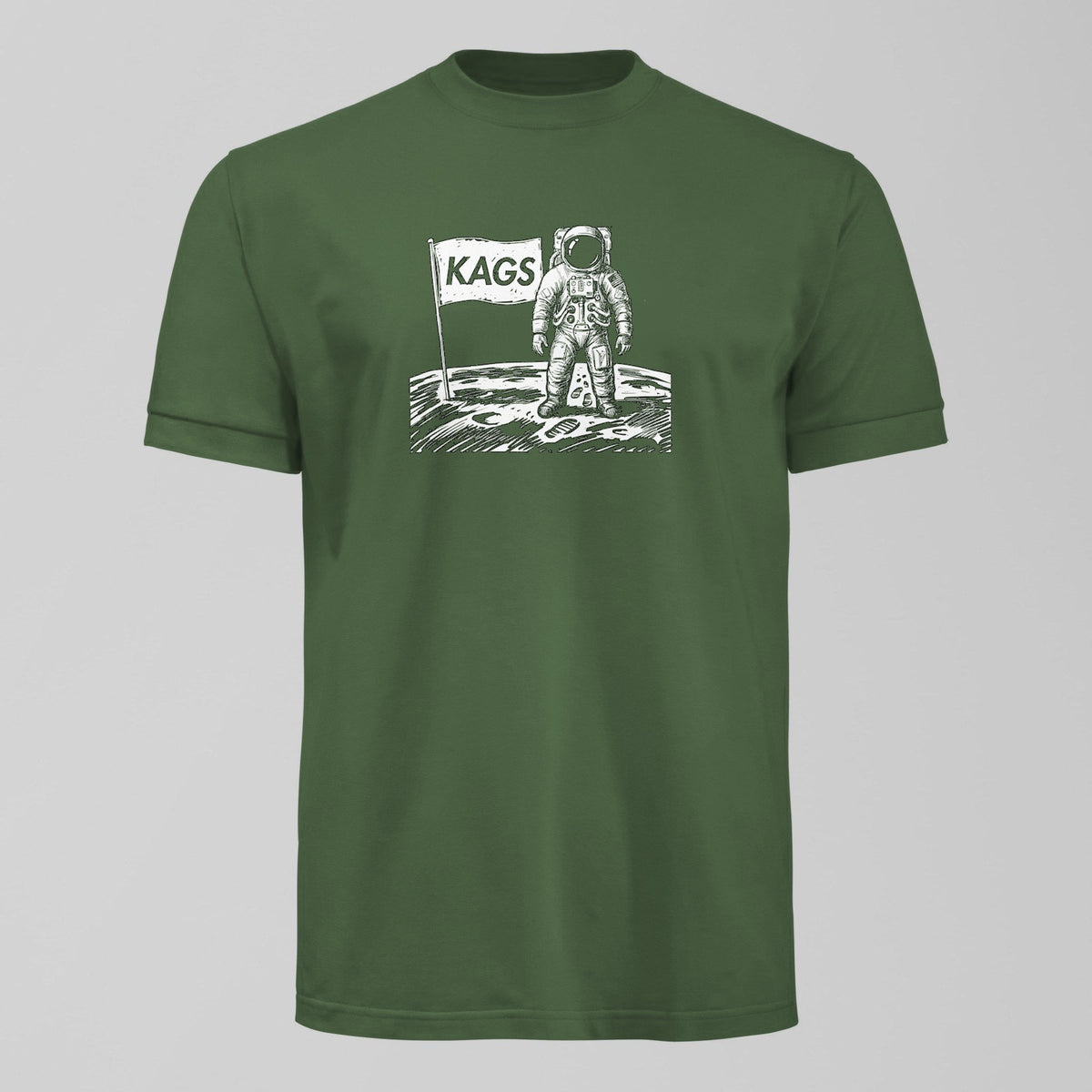 Kags Moon T-Shirt in Green by Forever Everton