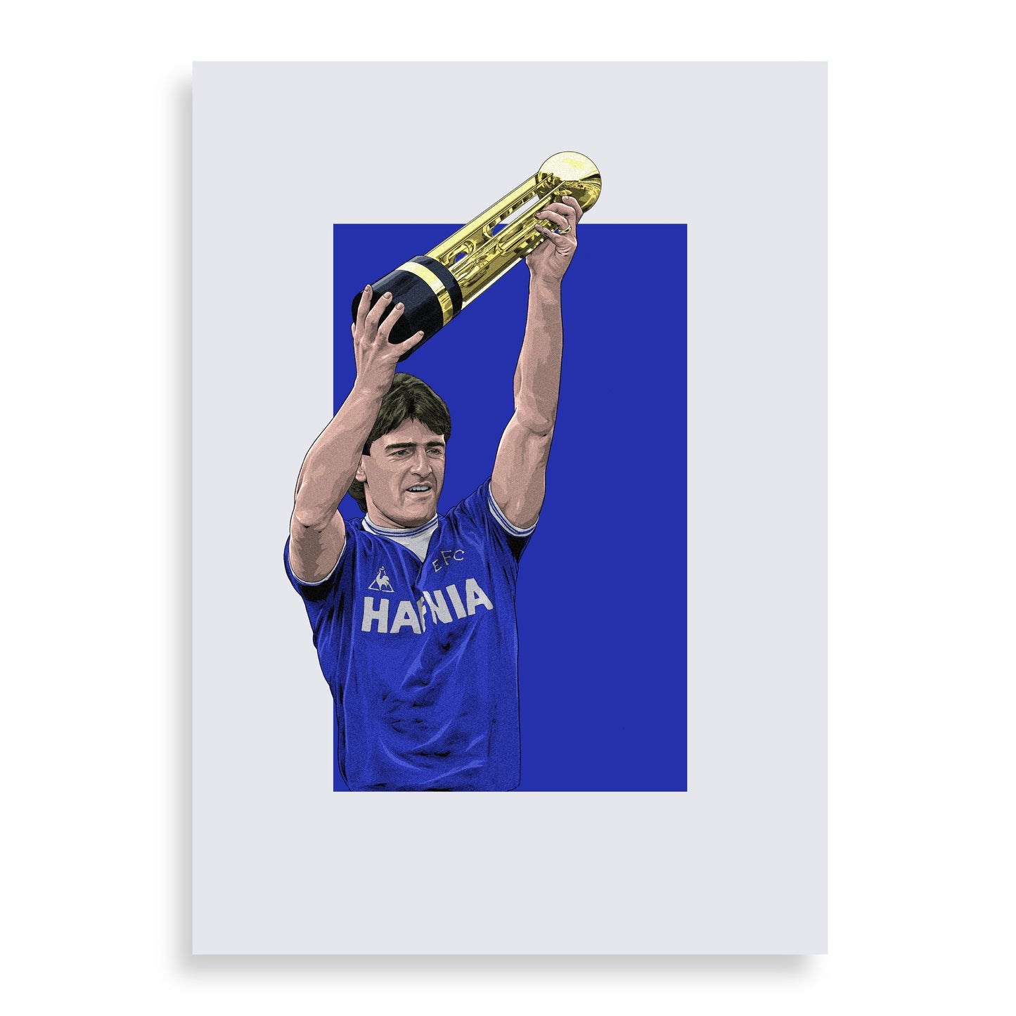 Kevin Ratcliffe Everton Print - 85 First Team - Forever Everton