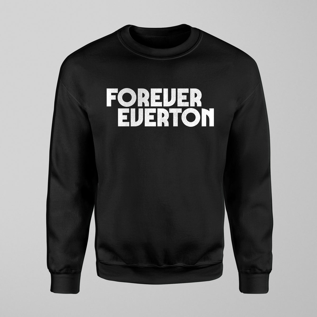 Kids Dark Forever Everton Large Logo White Design Jumper in Black by Forever Everton