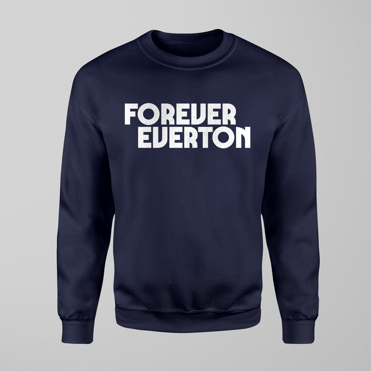 Kids Dark Forever Everton Large Logo White Design Jumper in Navy by Forever Everton