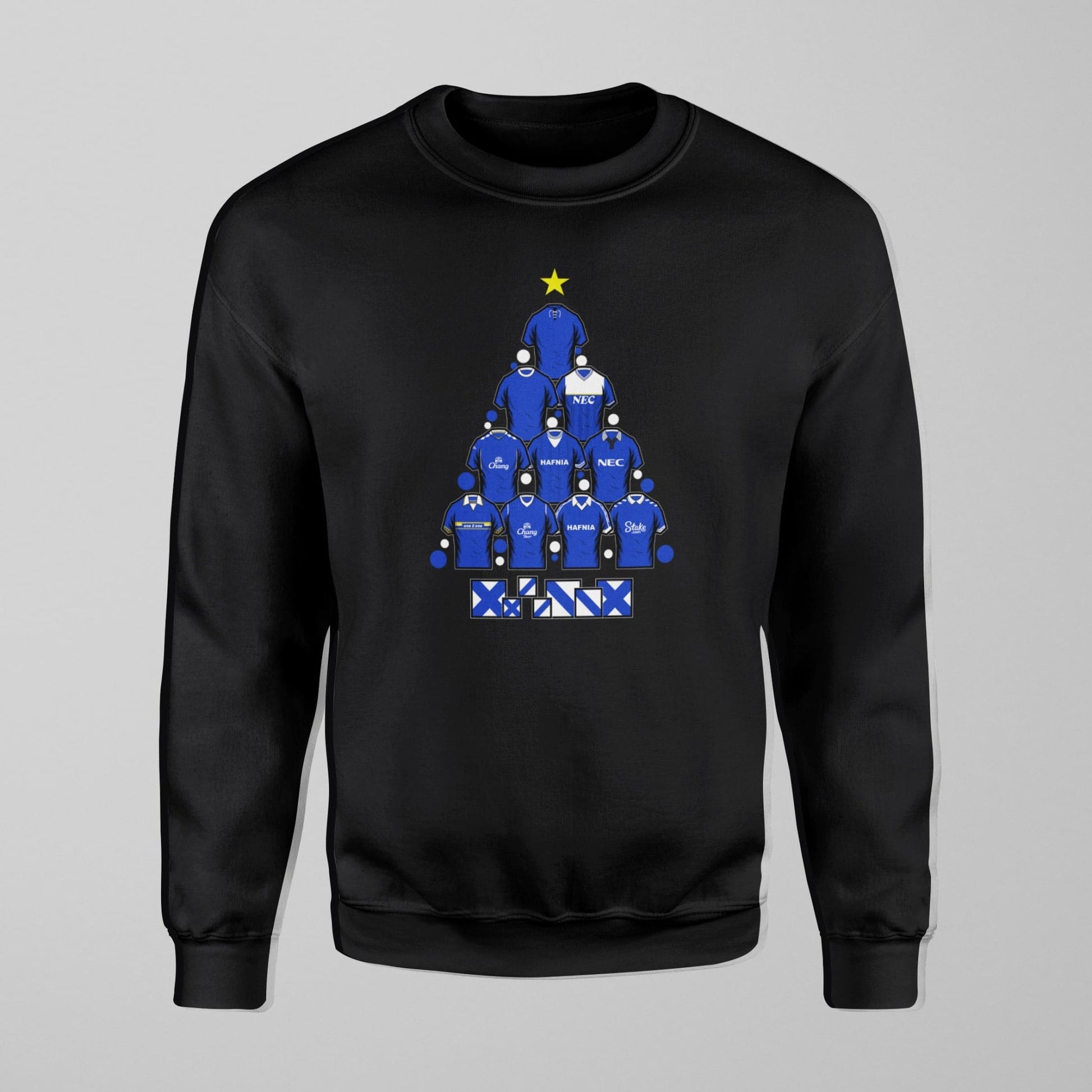 Kids Everton Christmas Jumper – Retro Shirts & Leitch Tree Design - Forever Everton