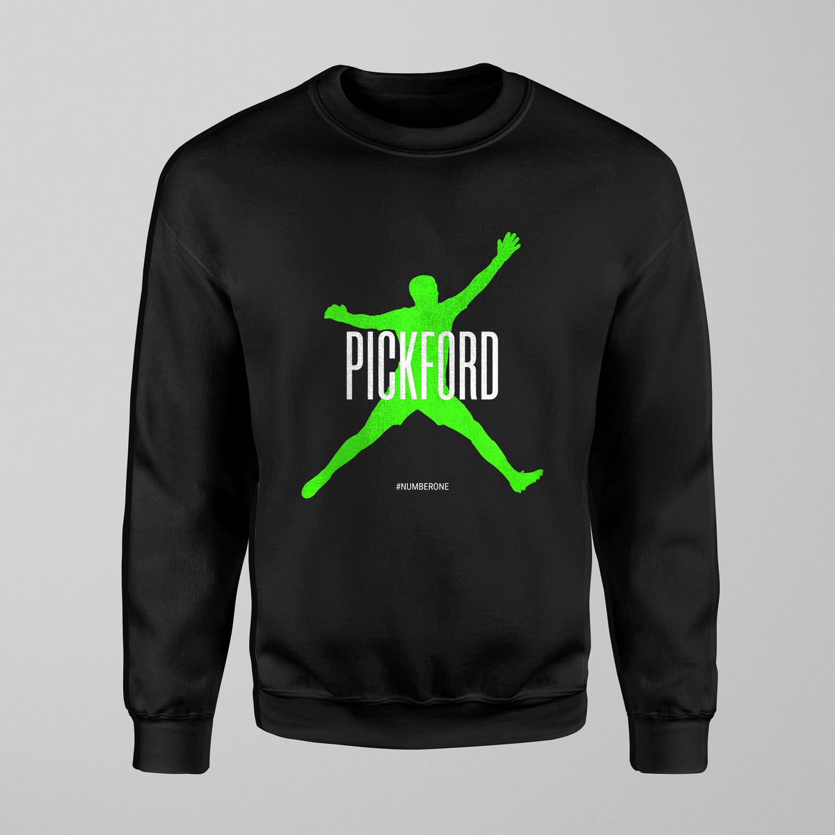 Everton Kids Pickford Number One Jumper in Black by Forever Everton