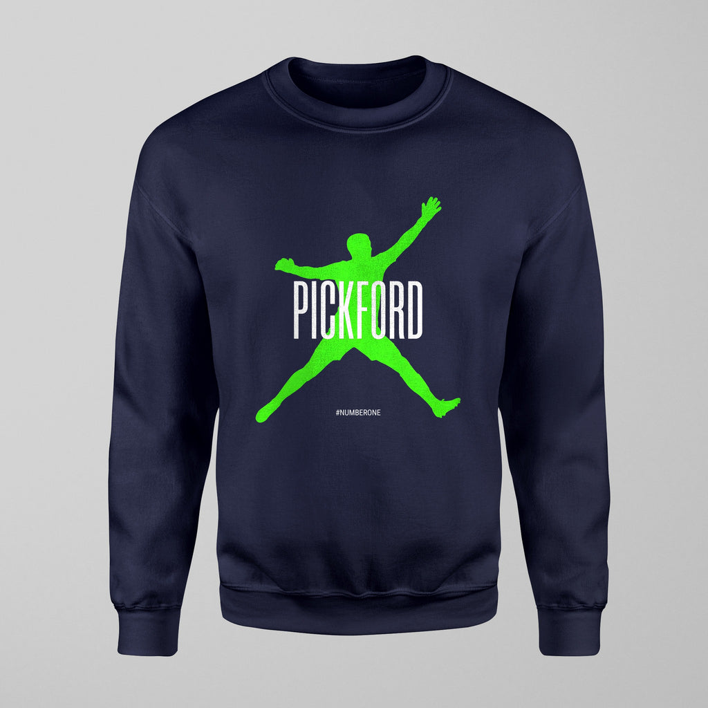 Everton Kids Pickford Number One Jumper in Navy by Forever Everton