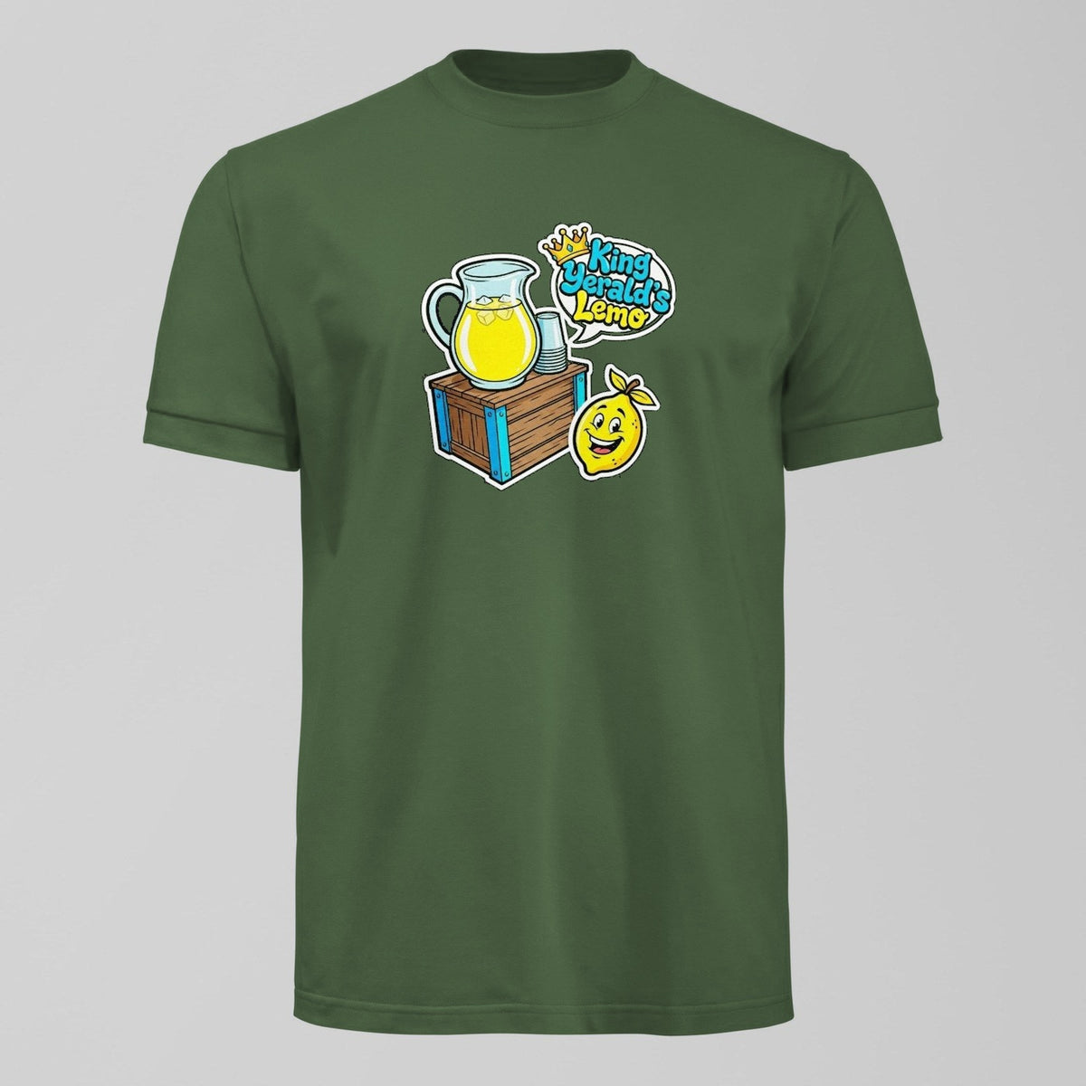 King Yeralds Lemo Stand T-Shirt in Green by Forever Everton