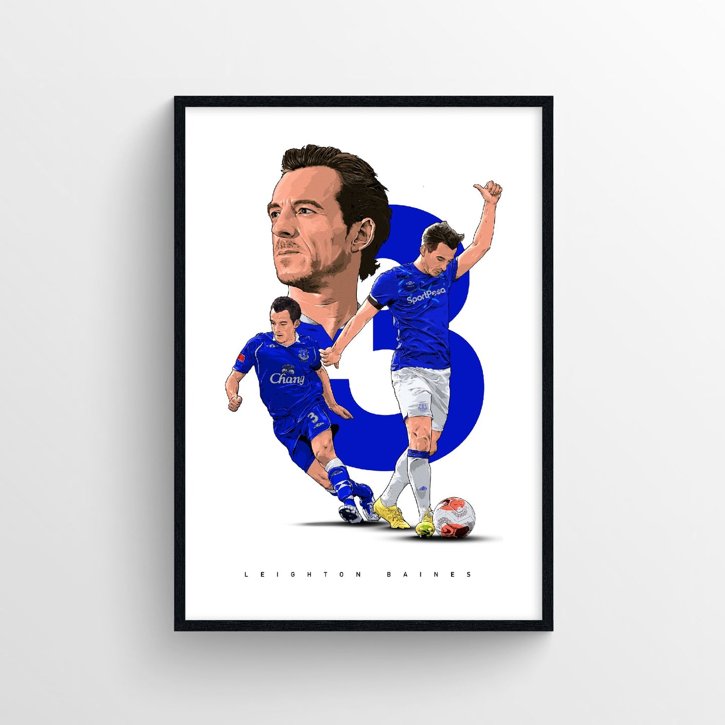 Leighton Baines Everton Print - LB3 - Forever Everton