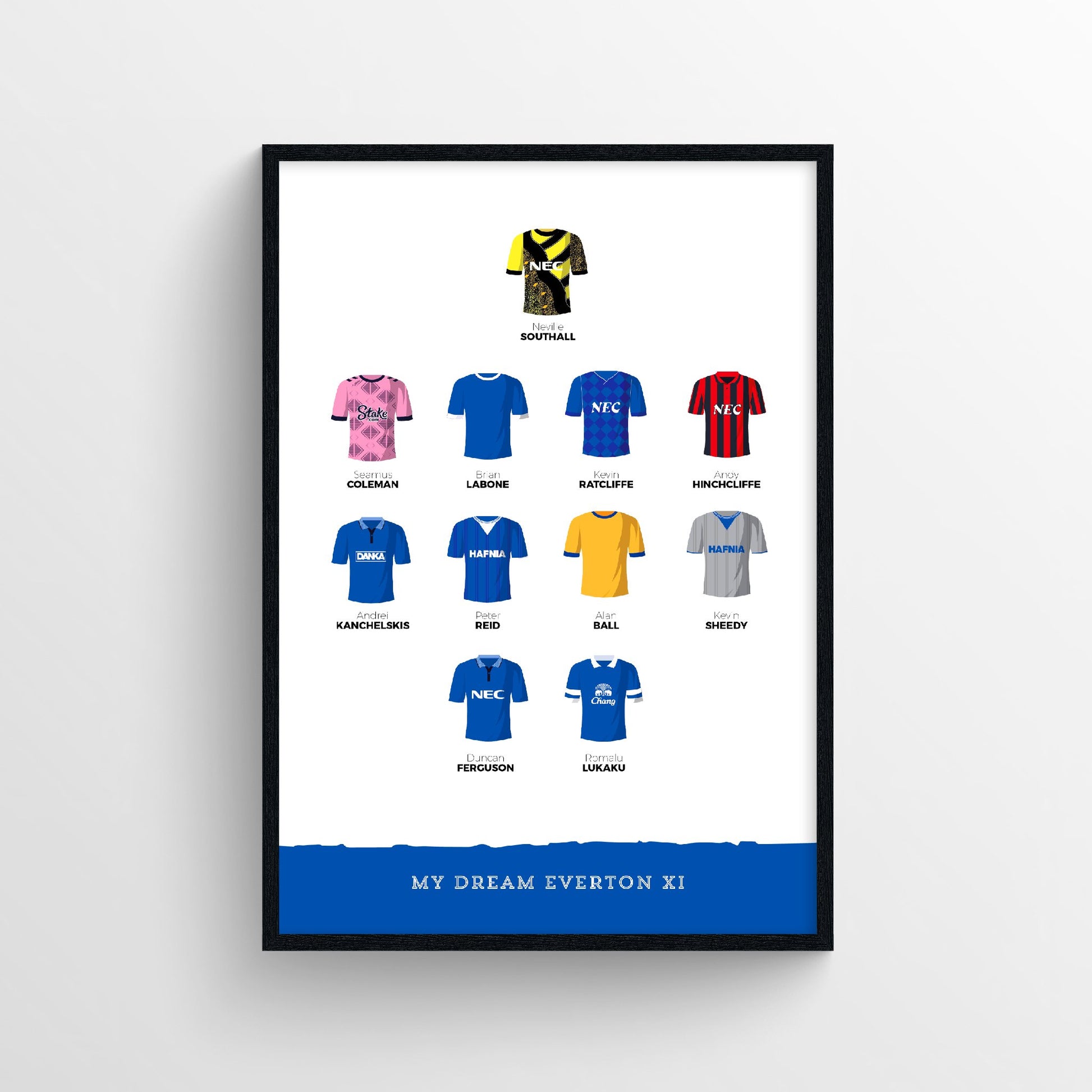 My Everton Dream First Team XI Print - Forever Everton