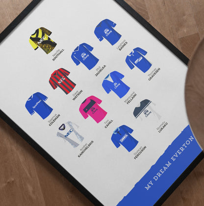 My Everton Dream First Team XI Print - Forever Everton