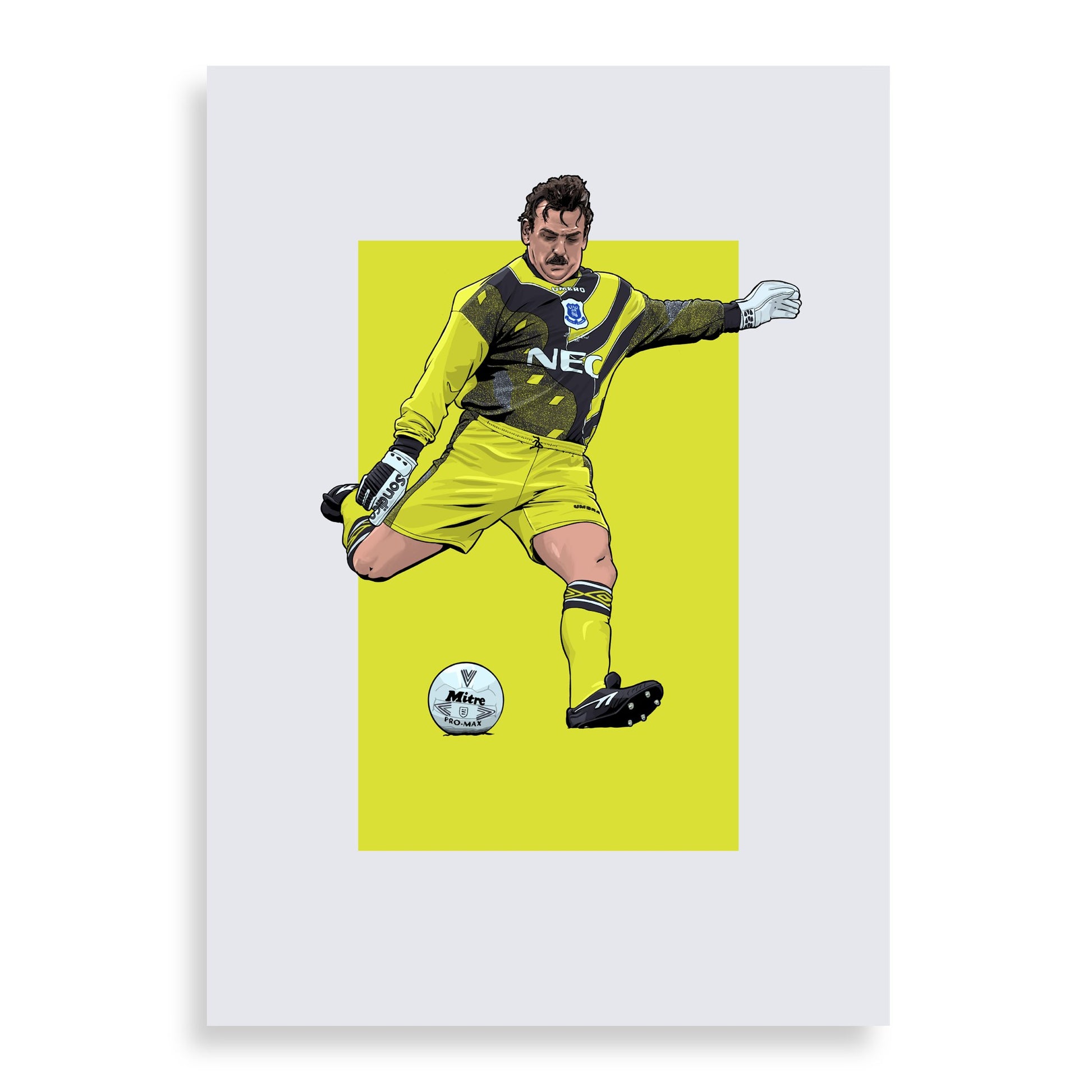 Neville Southall Everton Print - 95 Final - Forever Everton