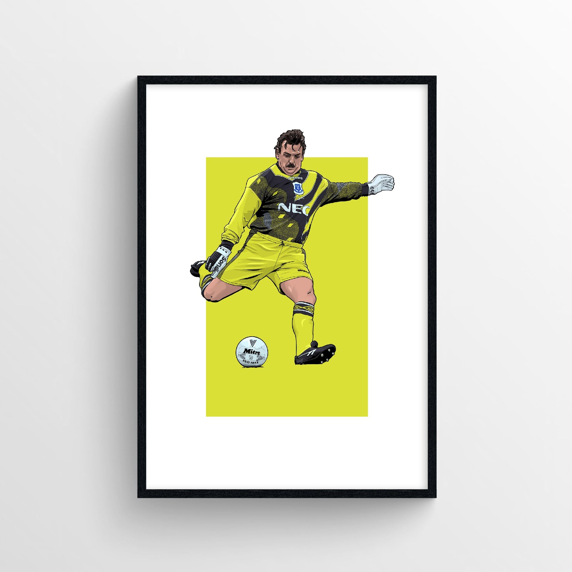 Neville Southall Everton Print - 95 Final - Forever Everton