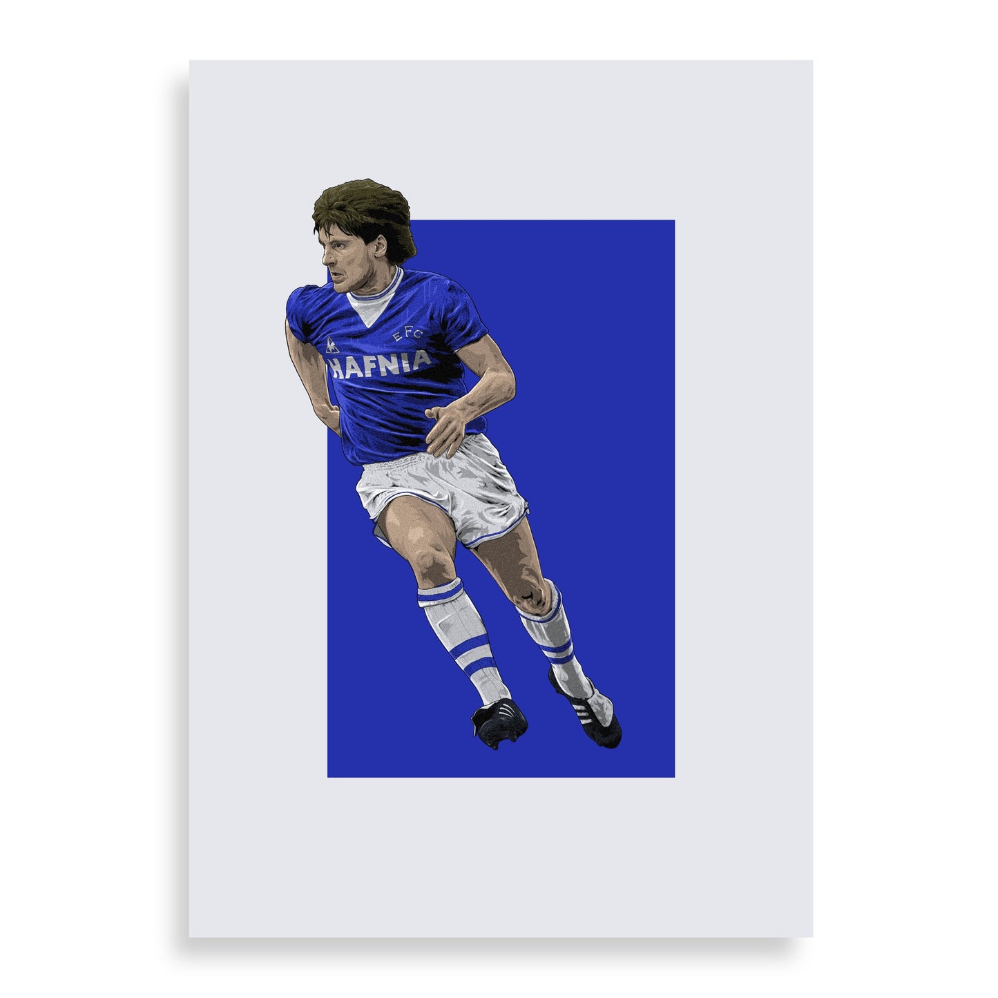 Paul Bracewell Everton Print - 85 First Team - Forever Everton