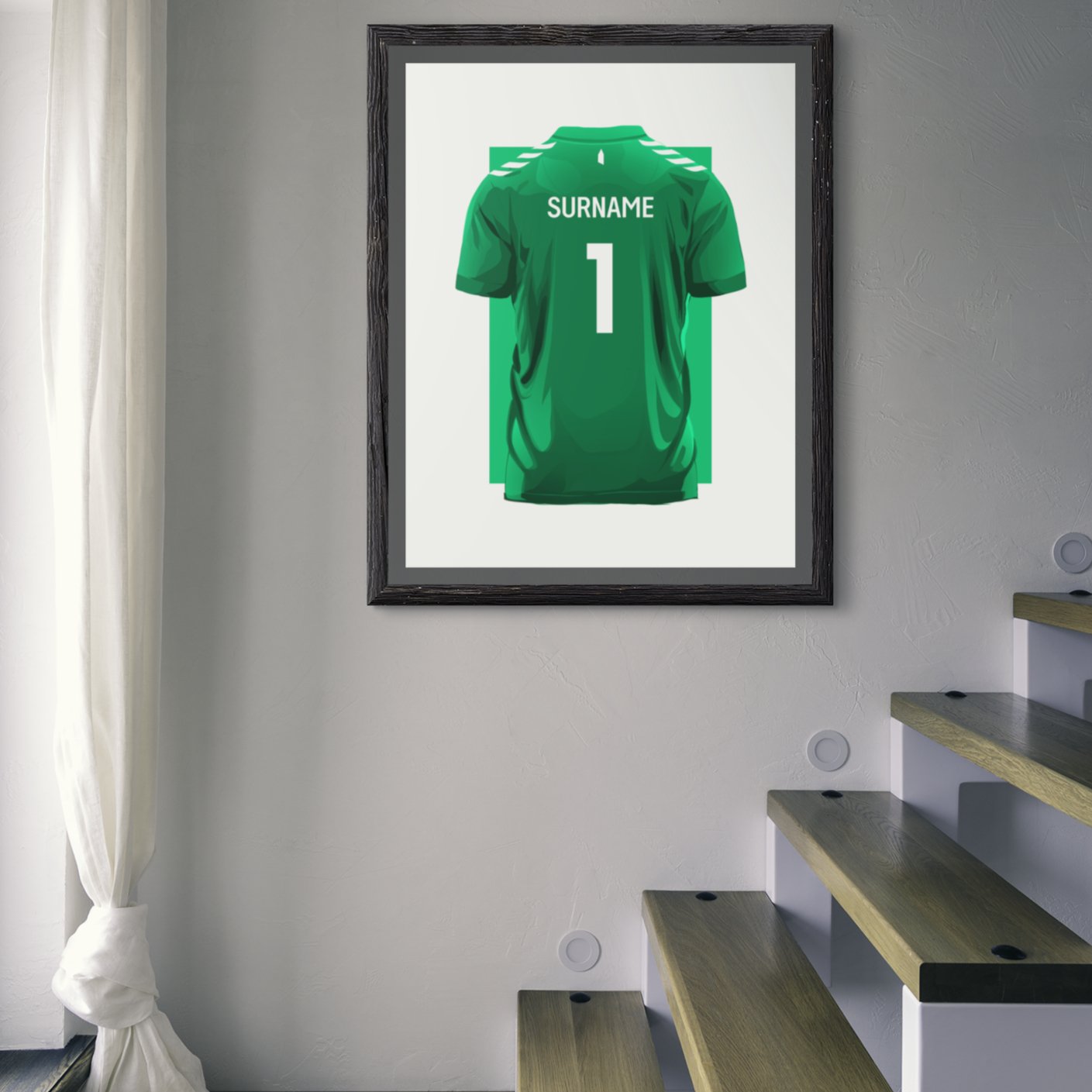 Personalised Everton FC Home GK Kit 23/24 Poster - Forever Everton