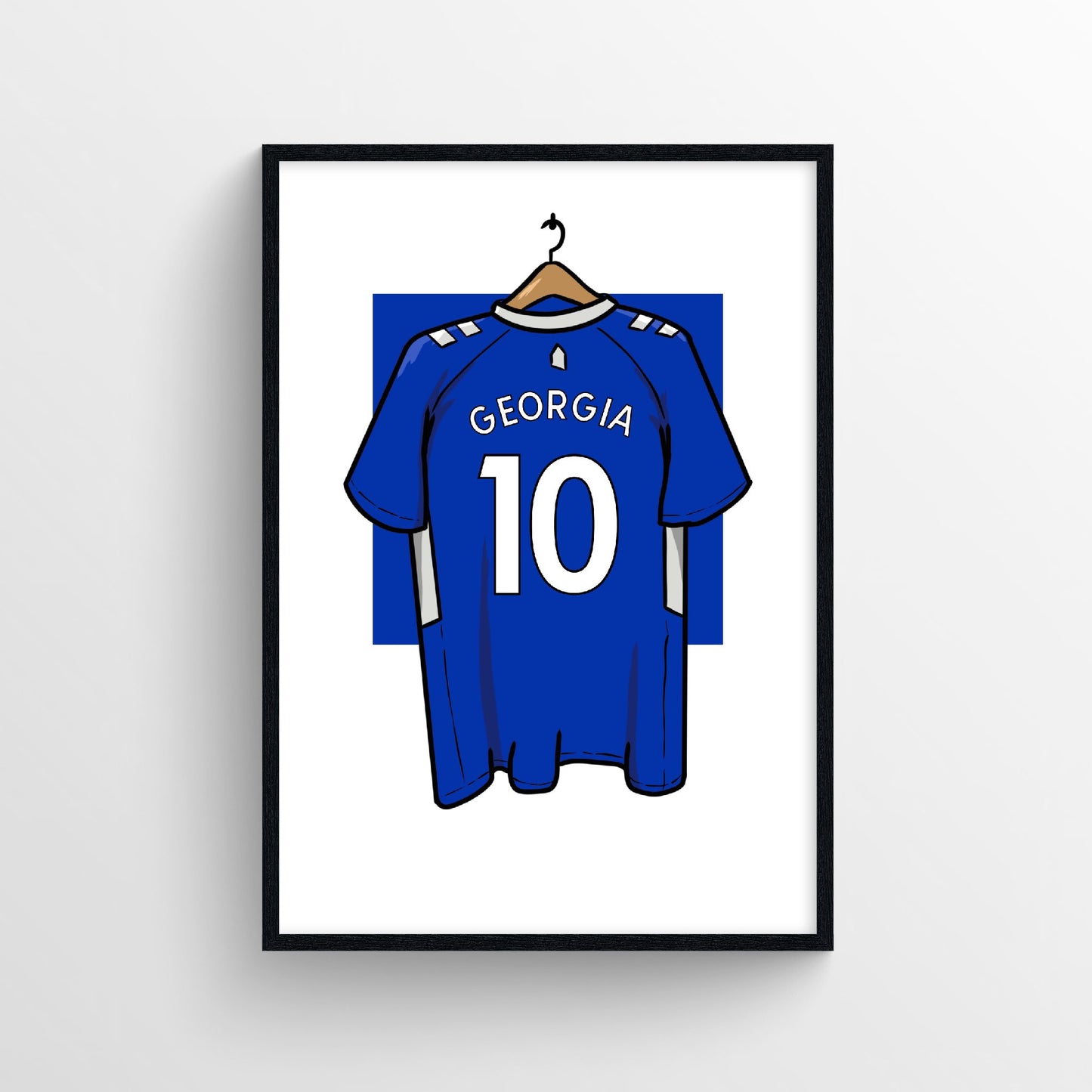 Personalised Everton FC Home Kit 22/23 Poster - Forever Everton