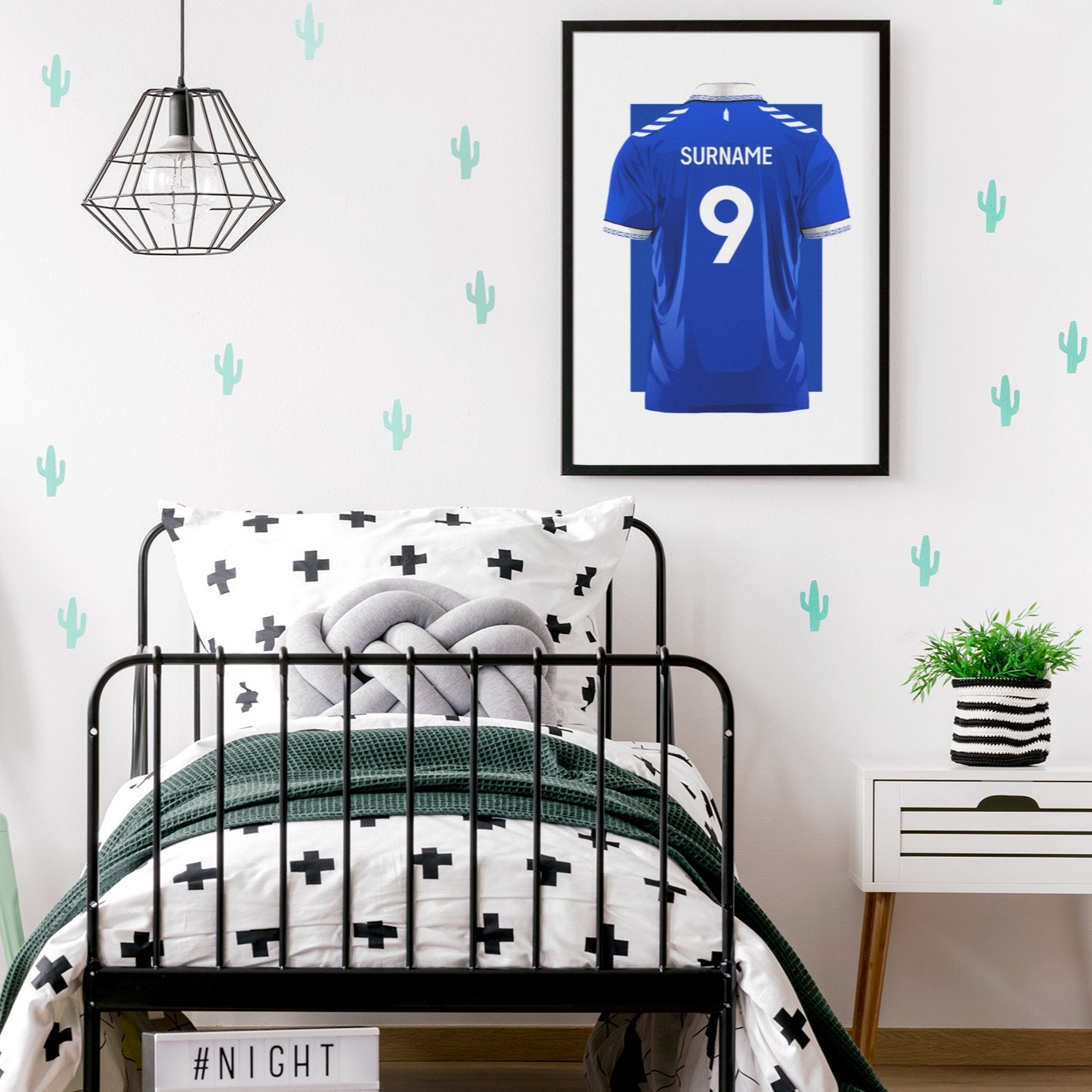 Personalised Everton FC Home Kit 23/24 Poster - Forever Everton