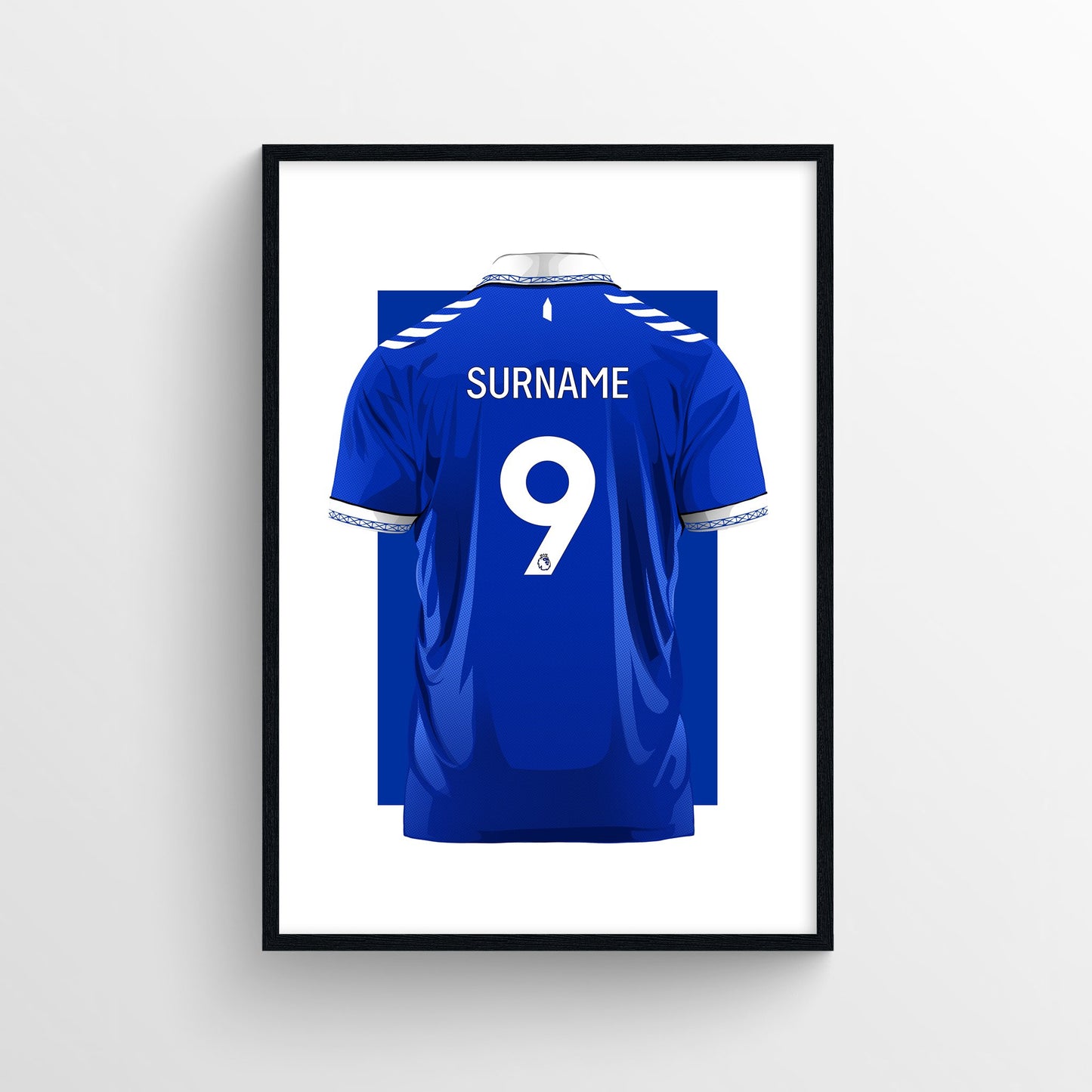 Personalised Everton FC Home Kit 23/24 Poster - Forever Everton