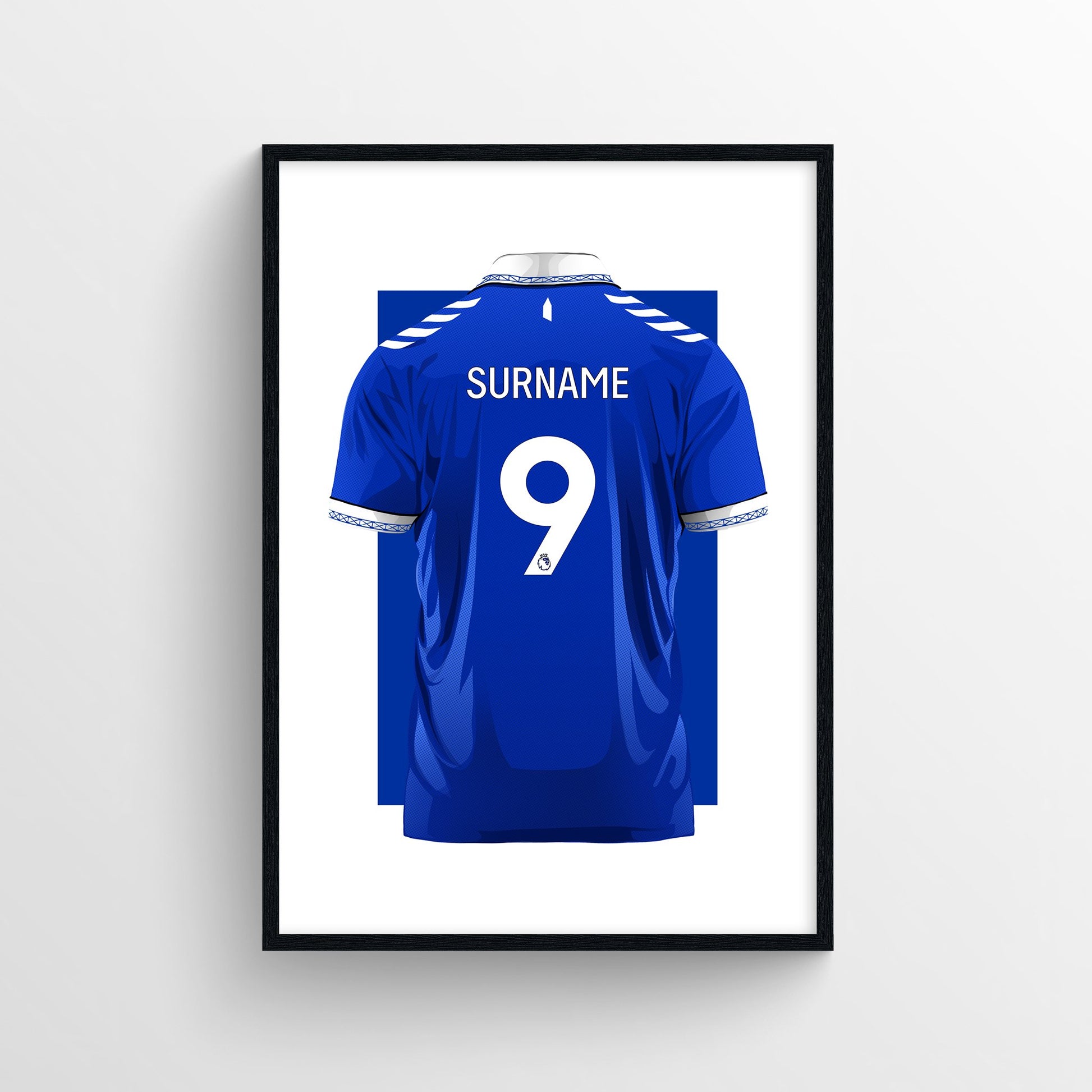 Personalised Everton FC Home Kit 23/24 Poster - Forever Everton