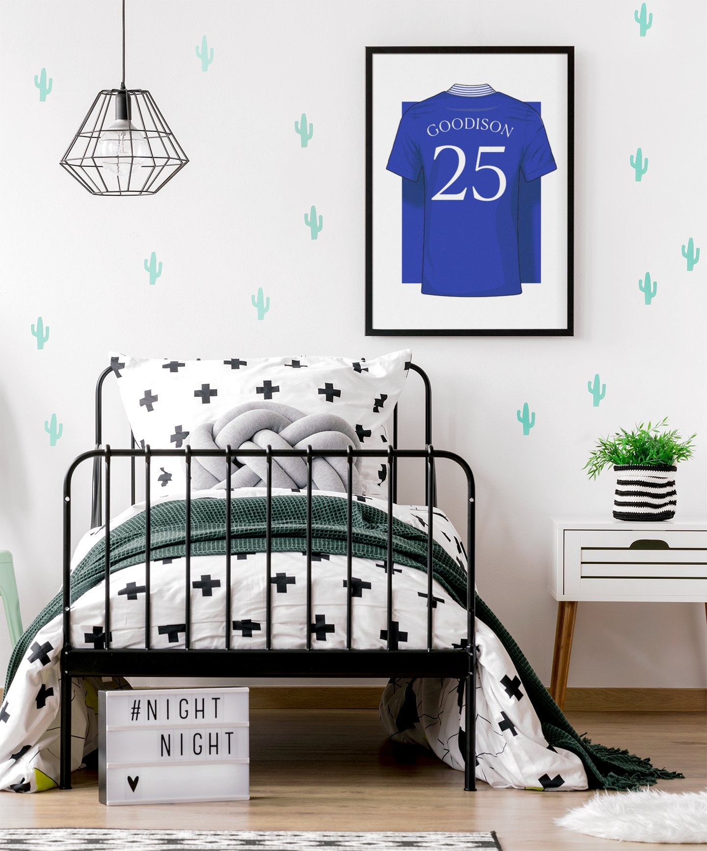 Personalised Everton FC Home Kit 24/25 Poster - Forever Everton