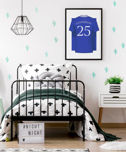 Personalised Everton FC Home Kit 24/25 Poster - Forever Everton