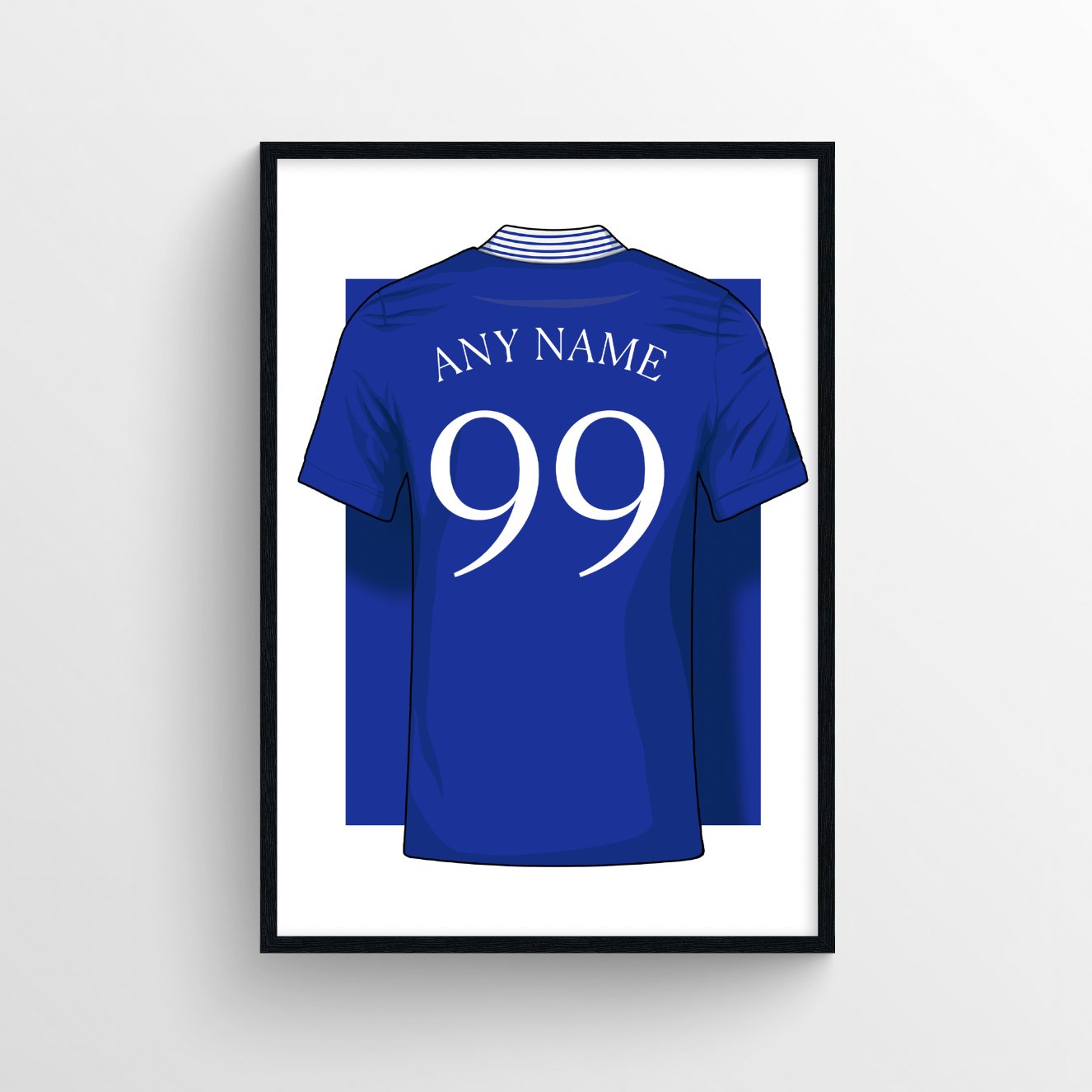 Personalised Everton FC Home Kit 24/25 Poster - Forever Everton