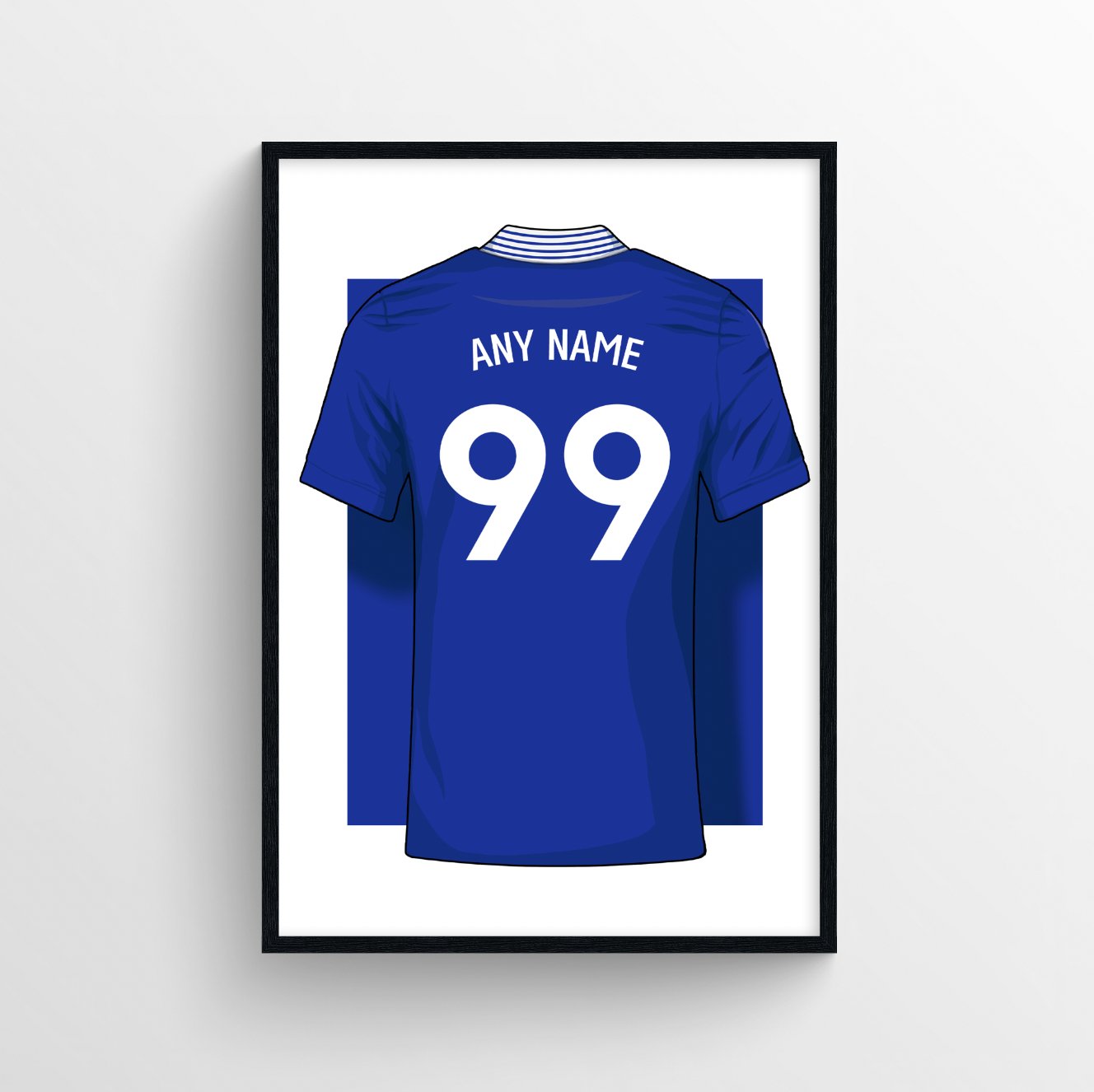 Personalised Everton FC Home Kit 24/25 Poster - Forever Everton