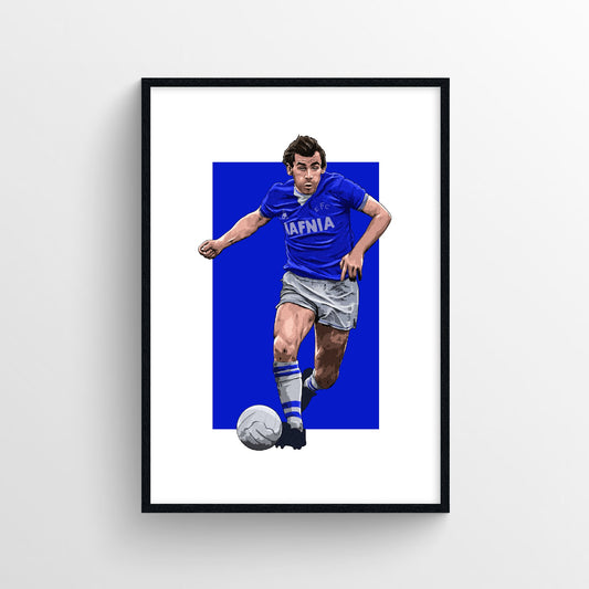 Peter Reid Everton Print - 85 First Team - Forever Everton