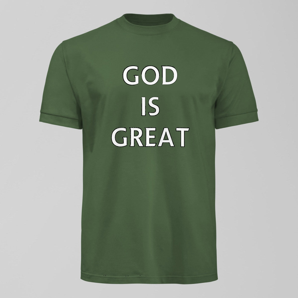 Pienaar God Is Great T-Shirt in Green by Forever Everton