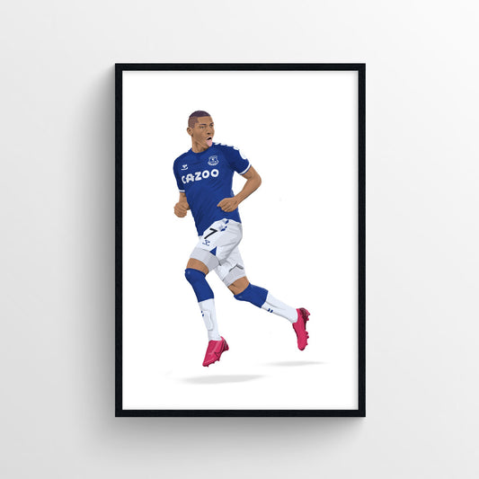 Richarlison - Anfield Dance Print - Forever Everton