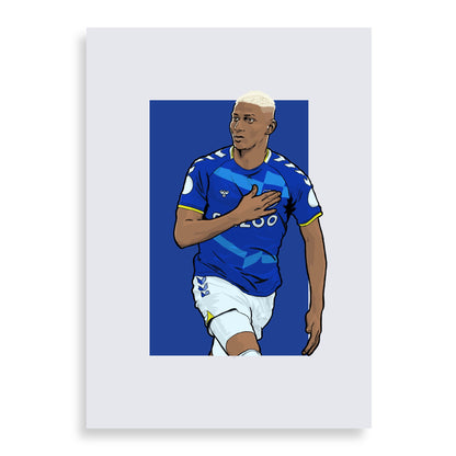 Richarlison - Everton 21/22 Print - Forever Everton