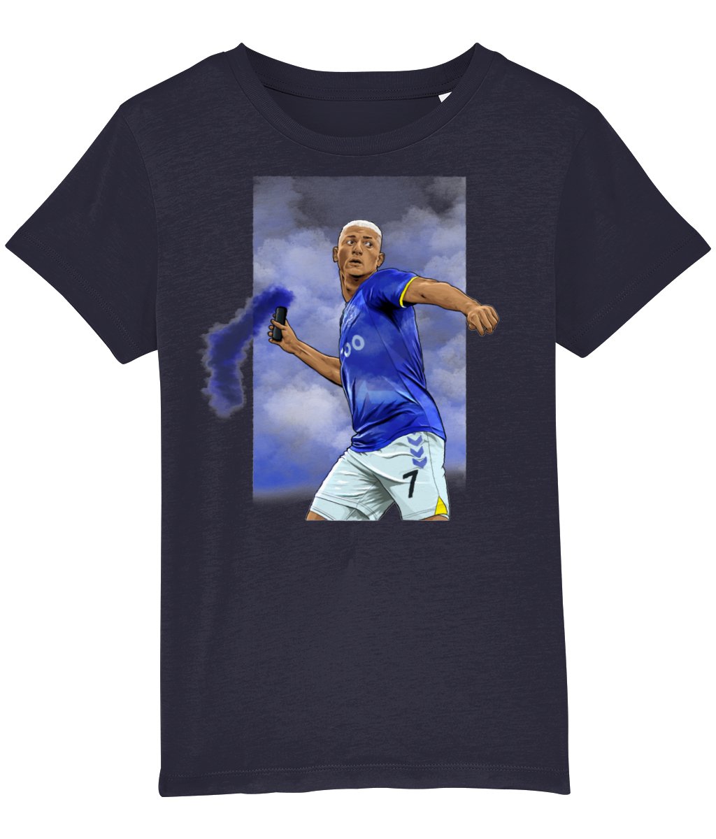 Richarlison Kids Tshirt - Flare Throwing - Forever Everton